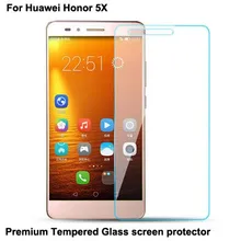 10 шт. для Huawei Honor 5X 9 H супер тонкий Премиум протектор экрана из закаленного стекла, для Huawei Honor 5X Защитная пленка для экрана