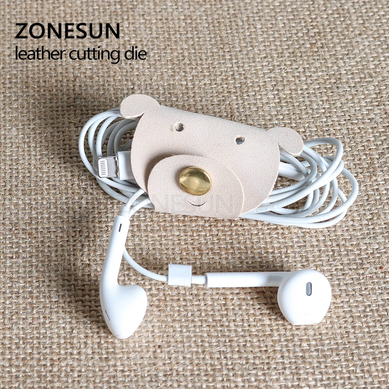 ZONESUN щенок изготовленный на заказ высечка кожи сделай сам ремесло проволока