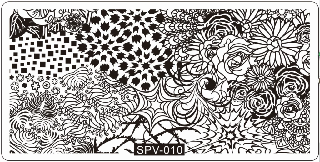 1 шт. абстрактная Мандала Цветы пластина для стемпинга для нейл-арта Shangri-La Пейсли для подарка идея Stmaping пластины инструмент YL00100