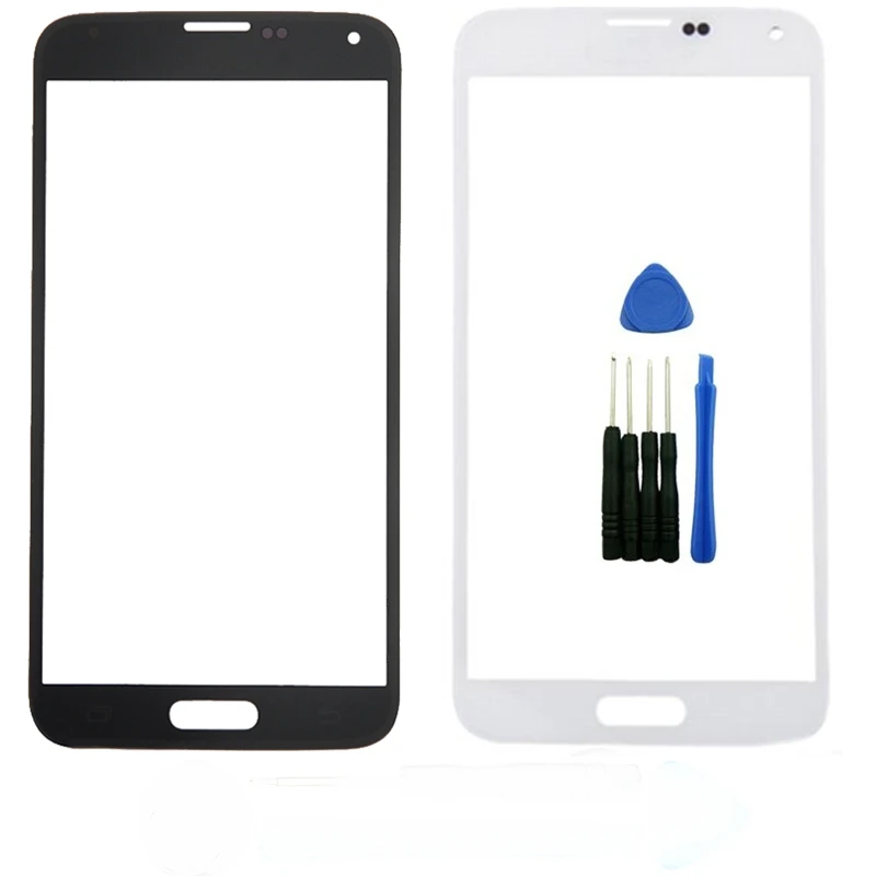 

Touch Screen Outer LCD Front Screen Glass Lens Cover For Samsung Galaxy S5 i9600 G900