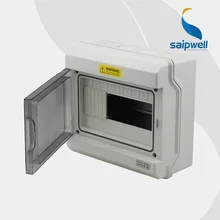Saipwell 2014 Hot Waterproof Distribution Box Clear cover Distribution Box IP66 9 ways Circuit Breakers Box GDB-09 High Quality