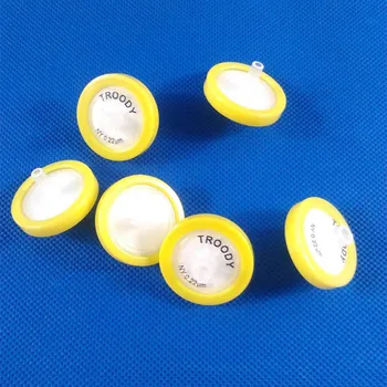 

100pcs Nylon Syringe Filter ,25MM,0.22um,Syringe-driven Filter Organic Solution Filtration Membrane ,Disposable Needle Filter