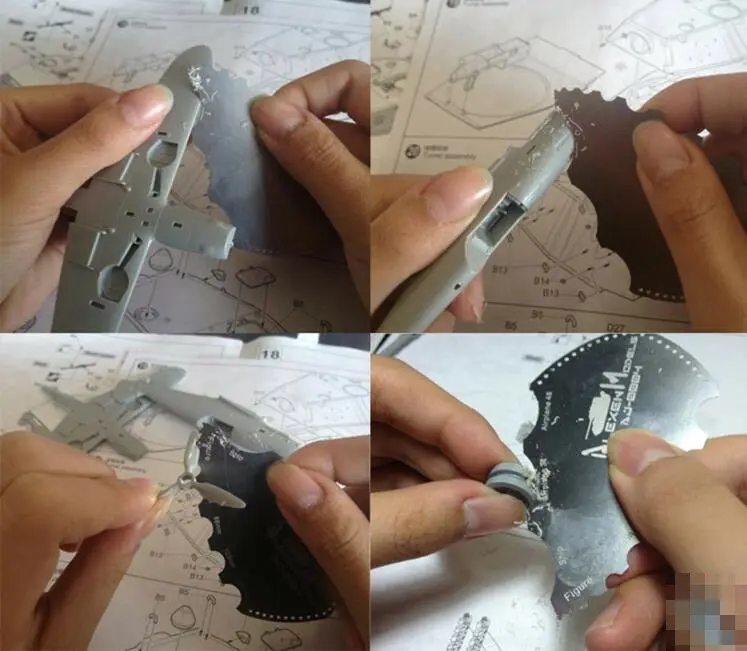 Многофункциональная военная модель инструмент фигурка самолета корабль Arc surfac полировка, нож