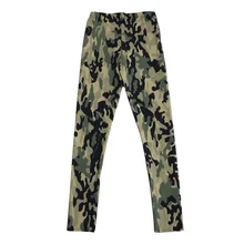 Эластичные повседневные штаны с 3D цифровой печатью Камуфляжный узор женские Леггинсы 7 размеров одежда для фитнеса