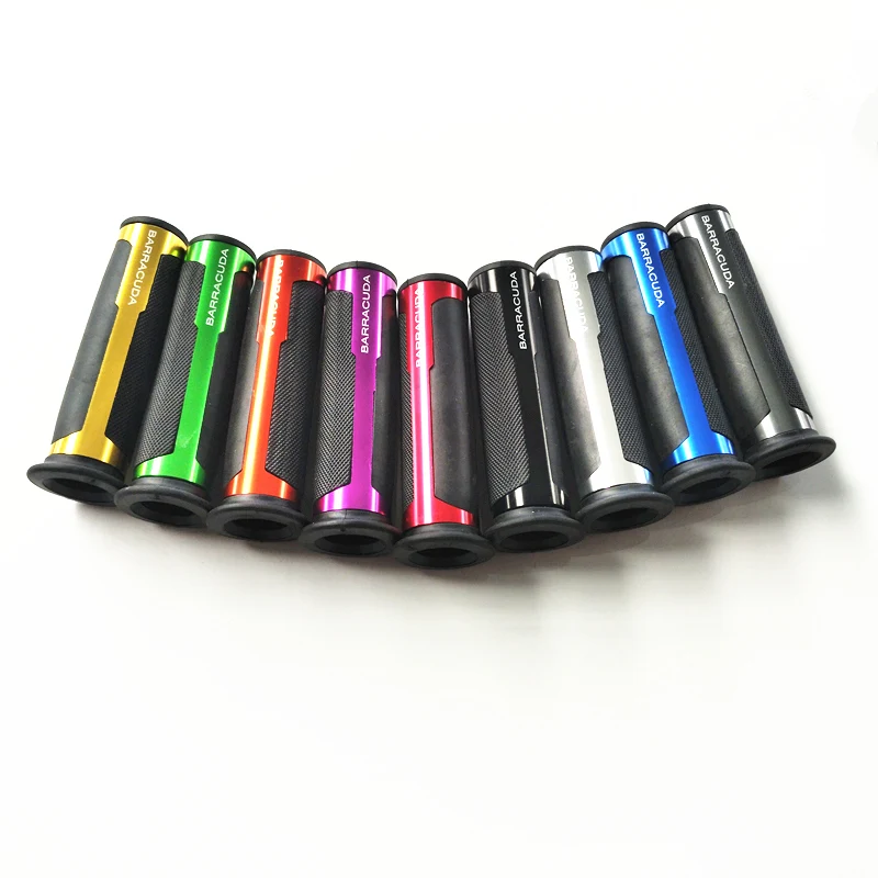 

Universal 22mm Road & Racing Moto BARRACUDA Grips kit with Bar end CNC 7/8 '' Motorcycle Handle bar CAPS / Handlebar Grips Kit