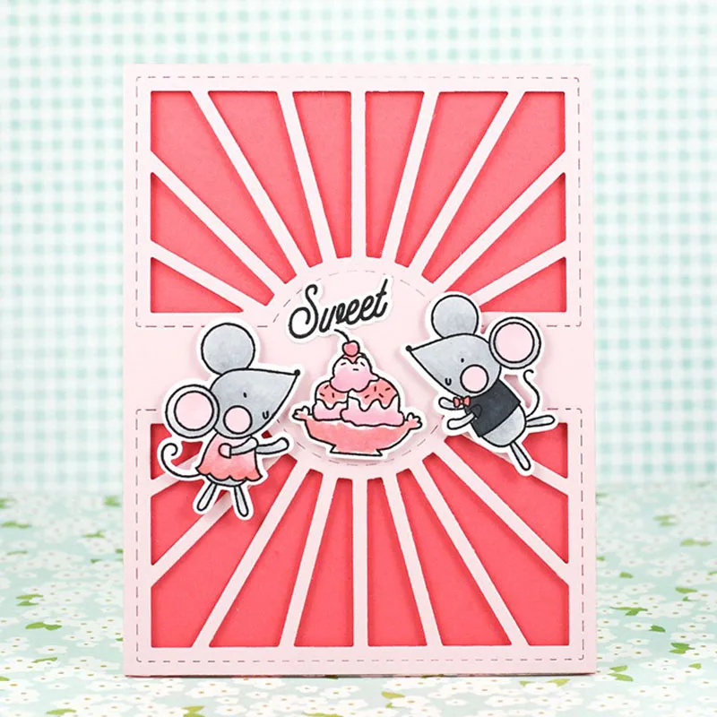 

Scrapbooking Embossing Sun Light Metal Cutting Stencil Photo Album Stamp Sheet Background Frame 1 Pc
