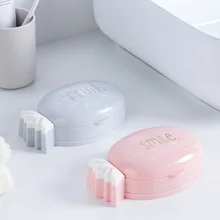 Шт. 1 шт. Портативный Путешествия прямоугольное мыло блюдо пластик ананас Catoon замок переносная мыльница с крышкой Мыло Box Дело держатель Контейнер