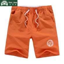 Пляжные шорты мужские повседневные свободные быстросохнущие Короткие штаны размера плюс L-5XL брендовые модные пляжные шорты бермуды с эластичной талией