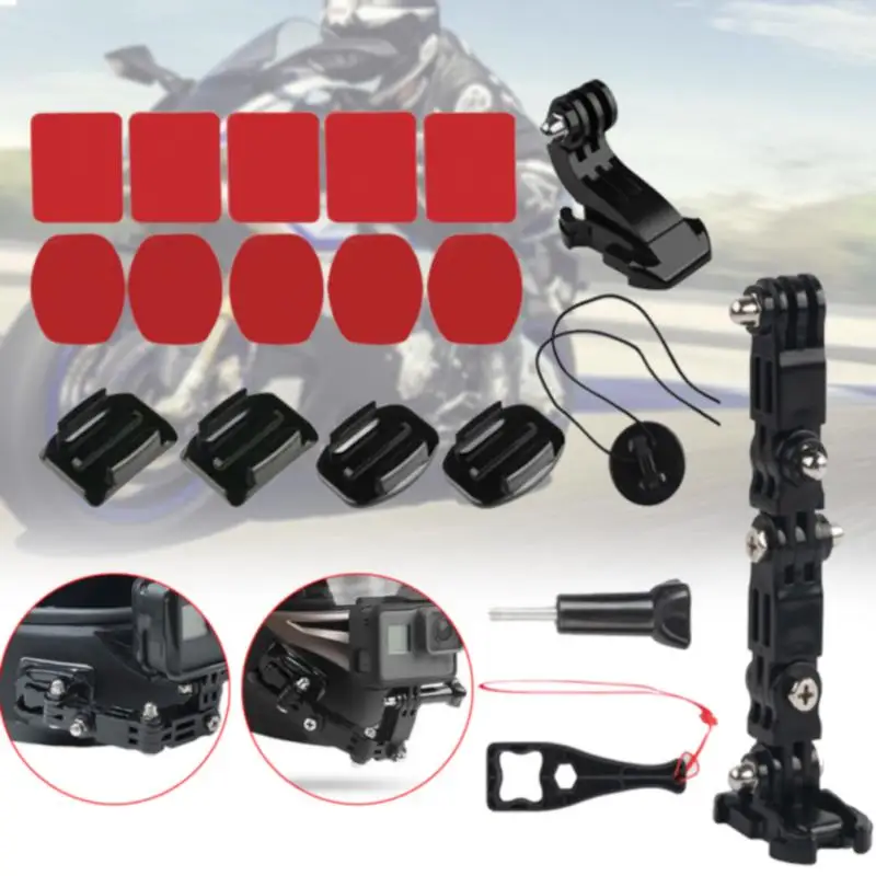 Камера на мотоциклетный шлем подбородок крепление для GoPro камера держатель набор strongнагрузка Пряжка база Поддержка крепление GoPro поддержка аксессуары
