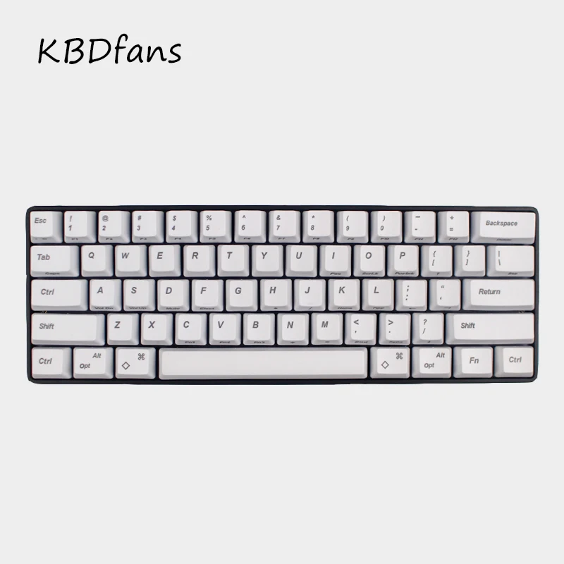 Топ напечатанные брелки gh60 покер с keypuller pbt oem профиль для wried Механическая игровая клавиатура - Цвет: white