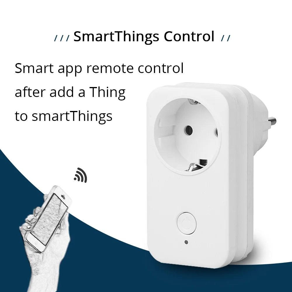 ЕС розетка SamrtThings телефон приложение дистанционное управление Echo плюс умный гаджет переключатель беспроводной разъем Zigbee 3,0 110~ 250 В электрическая вилка