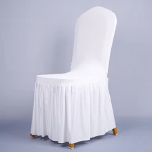Pleated skirt elastic chair cover chair cover banquet chair covers chair cover customized Pleated skirt elastic chair cover chair cover banquet chair covers chair cover customized