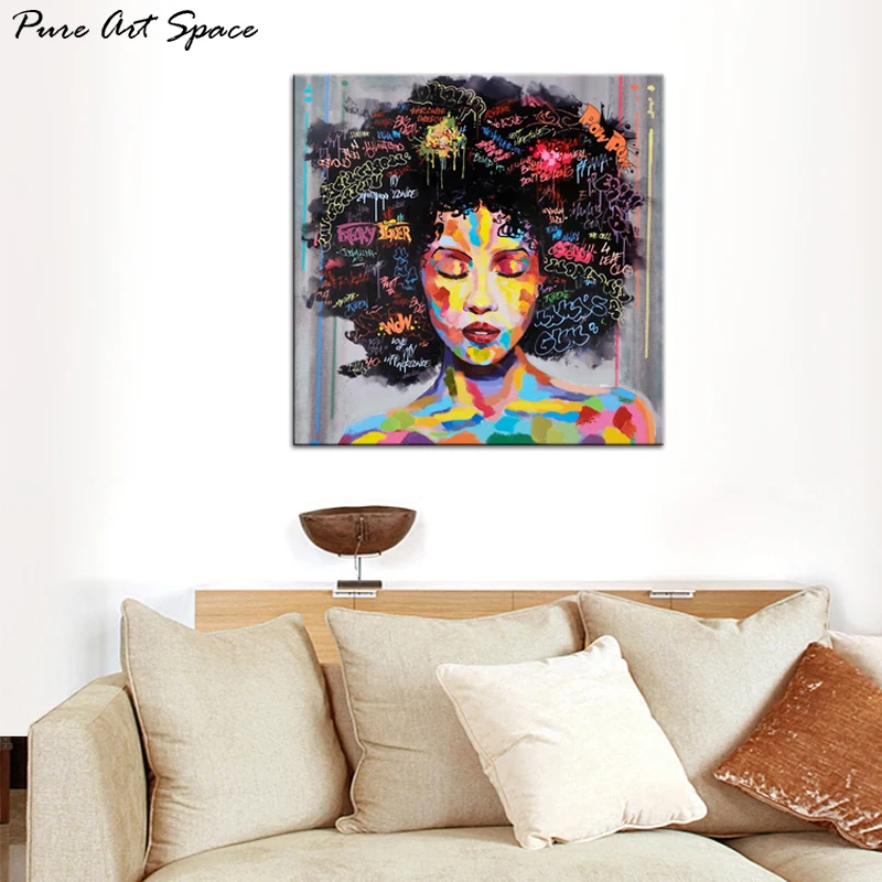 African American Canvas Print Art Painting Portrait Decorative Wall