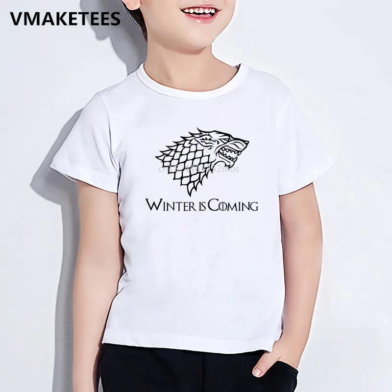 

Kids Summer Short Sleeve Girls & Boys Funny Children Game Of Thrones Print T-shirt Fashion Casual Baby Clothes,HKP4474