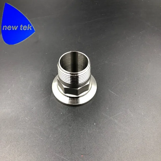 

Stainless 1 inch BSPT Male Threaded X 11/2 inch Tri Clamp Sanitary Adapter Food Grade SS304