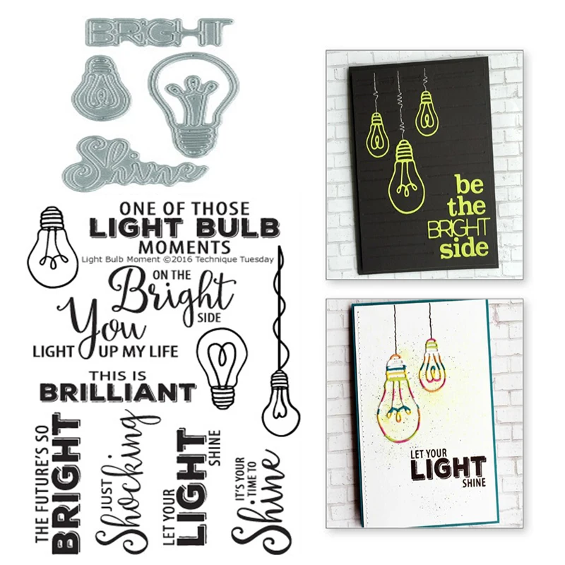 

YaMinSanNiO Light Bulb Metal Cutting Dies New 2019 Scrapbooking For Making Card Photo Album Embossing DIY Craft Diecut Stencil