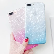 

Etui for LG G6 Case Fashion Gradient Conch Pattern Silicone Case Cover on for Funda LG G6 G7 V10 V20 V30 Phone Case Coque Women