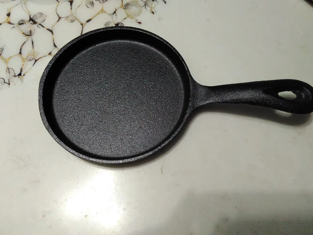 13cm 16cm pre seasoned Cast iron egg fry pan mini cast iron pan griddle