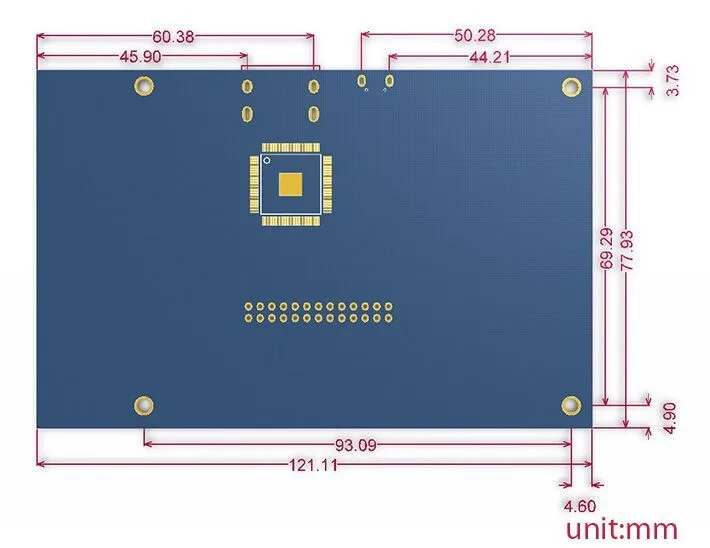 ЖК-модуль 5,0 дюймов Pi TFT 5 дюймов резистивный сенсорный экран ЖК-экран Щит Модуль HDMI интерфейс для Raspberry Pi 3 A+/B+/2B