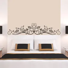 Новые креативные съемные настенные декорации художественные наклейки на стену для дома спальни цветок виниловая наклейка на стену кровать диван фон украшение ZB233