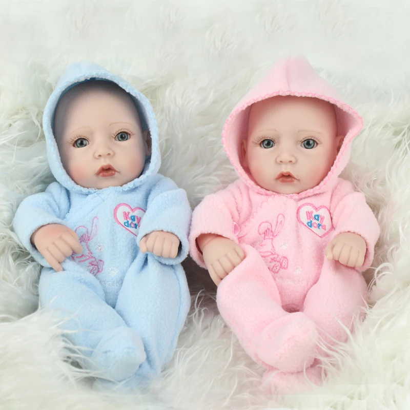 NPKKDOLL детские куклы полностью силиконовые для новорожденных Kawaii Twins виниловые