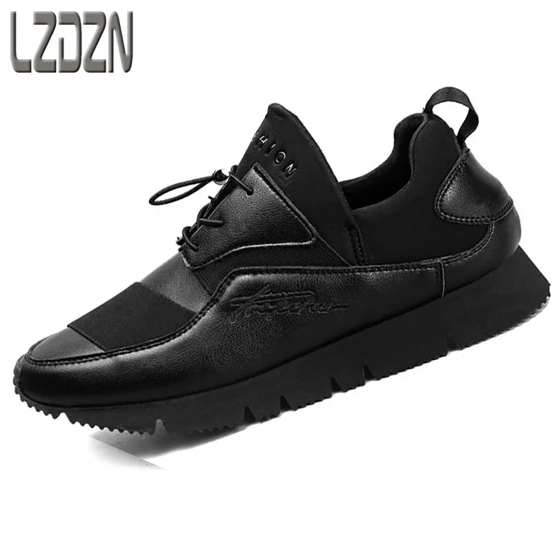 

No shoes casual shoes men's fashion trend of Korean character fall middle-aged man black hair stylist in autumn