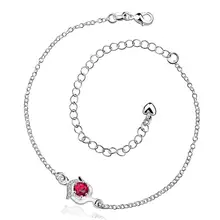 A034-A Новый Дизайн Большой Stock Нежный Handmade Дешевые Посеребренная Ножной Браслет Оптовая Продажа
