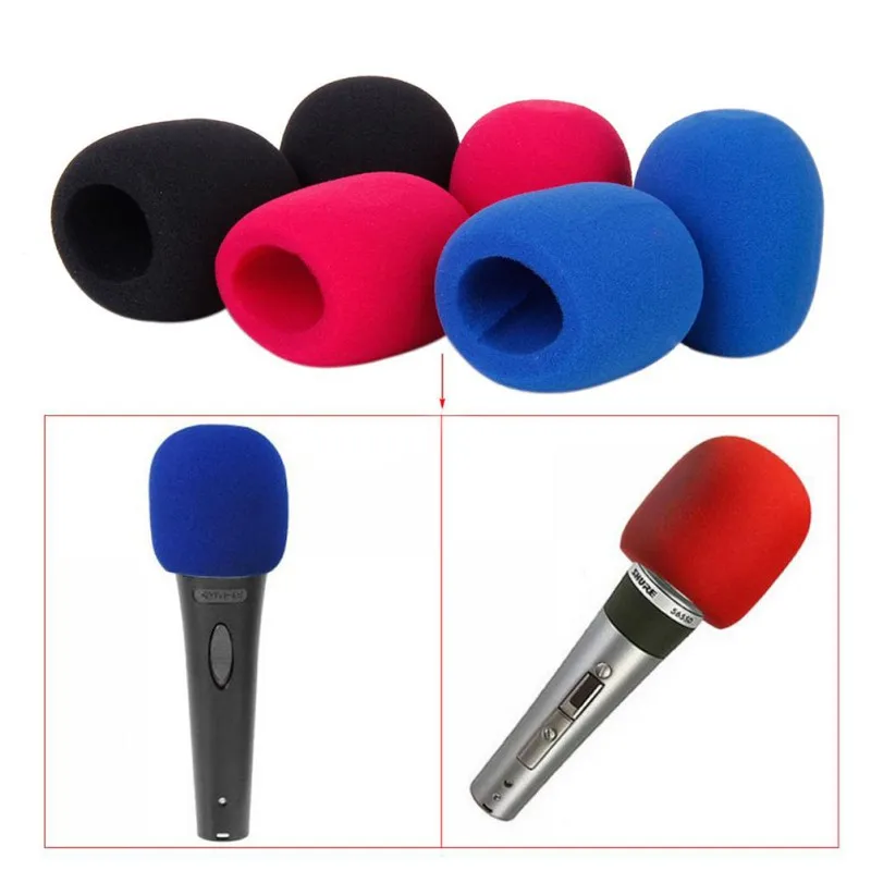 5 pcs Soft Sponge Microphone Cap Microphone Foam Mic Cover Professional