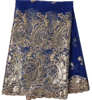 

new African Lace Fabric Embroidered Nigerian Laces Fabric Bridal High Quality French Tulle Lace Fabric For Women Dress 5yard