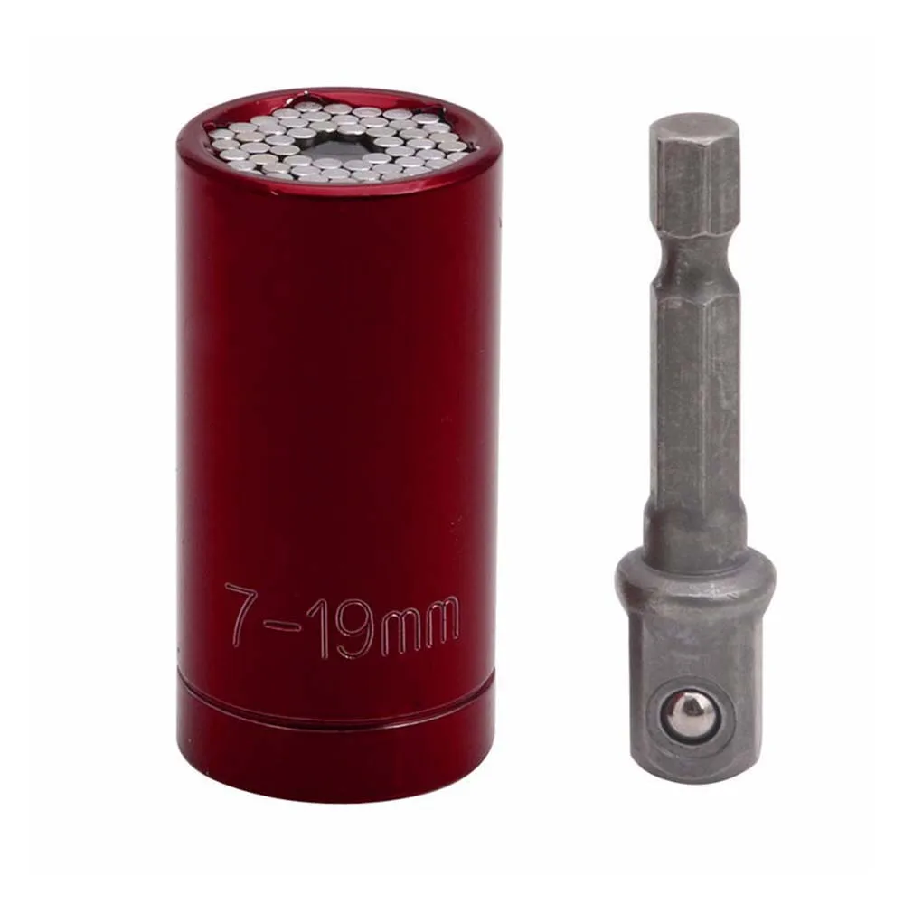 

Universal Torque Wrench Head Set Socket Sleeve 7-19mm Power Drill Ratchet Bushing Spanner Key Sleeve Socket connecting rod