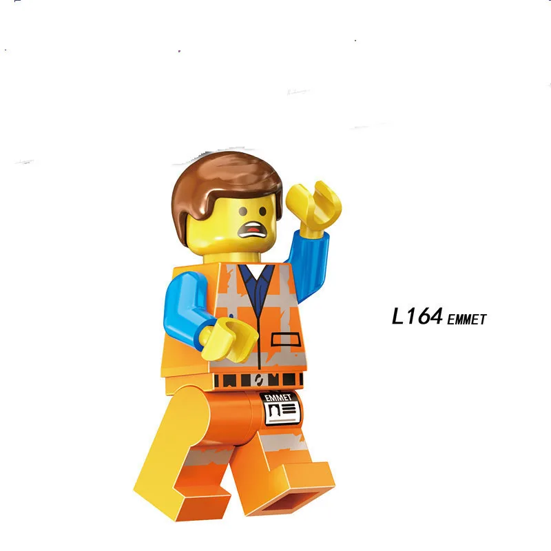 

Single Sale Compatible LegoINGlys Cartoon Movie TEMPO REX KITTY ZEBE EMMET LUCY Figure Bricks Building Blocks Toys Children Gift
