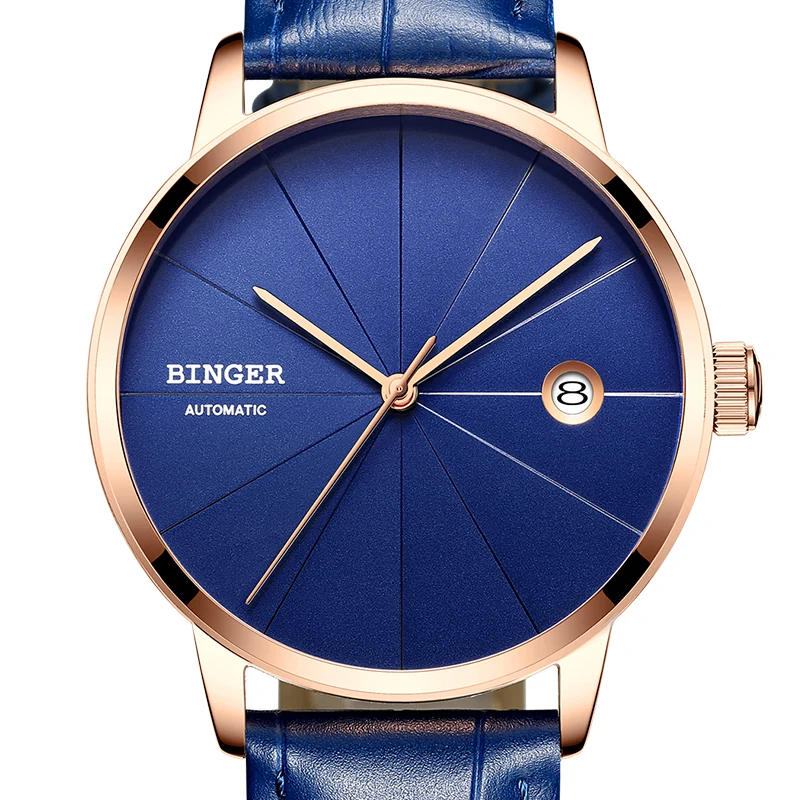 Часы мужские механические водонепроницаемые с сапфировым стеклом|hombre|hombre reloj |