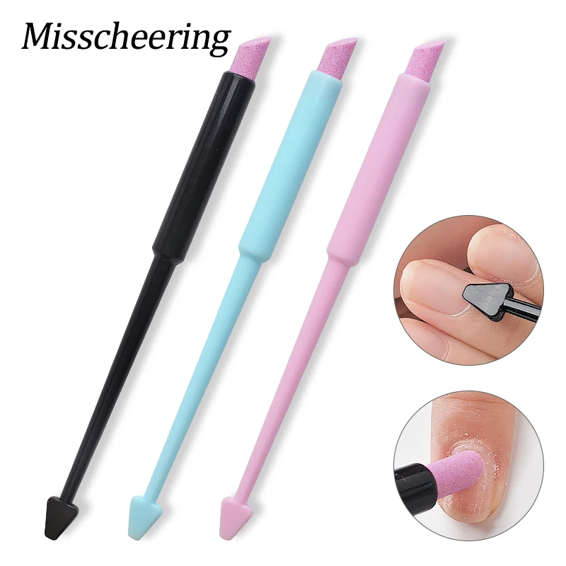 

1Pcs Double-head Quartz Nail Cuticle Pusher Finger Dead Skin Removal Fork Trimmer Nail Care Tools Manicure Accessories 3 Colors