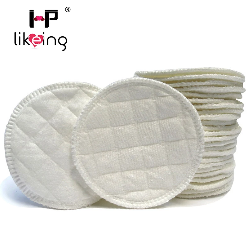 hplikeing30 pcs Soft Absorbent Cotton Washable Reusable Breast feeding Breast Nursing Pads Maternity Feed Nurse For Baby Feeding