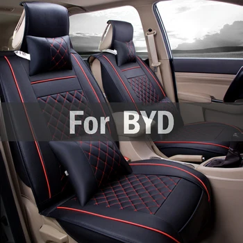 

Black Yellow High Quality Special Pu Leather Car Seat Covers Firm Soft Cushion For Byd E6 F3 F5 F6 Flyer G3 G6 L3 S6