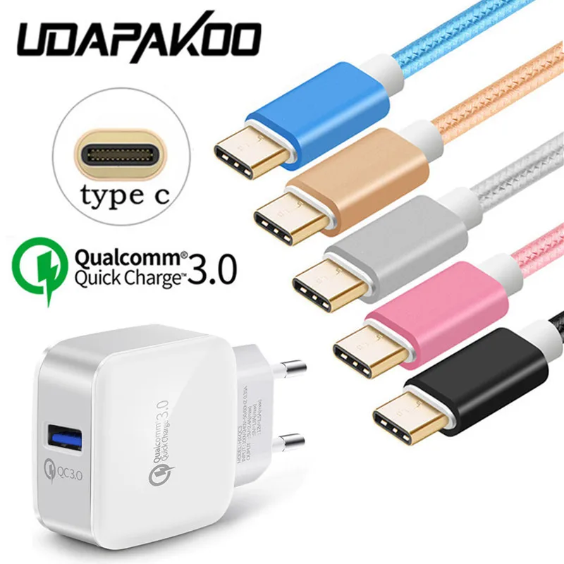 

Quick charge 3.0 Fast Charger USB Type C Cable For Samsung A50 A80 A20 A3 A7 A5 2017 Honor 9 10 view 20 Moto Z play One Power