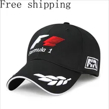 Black Racing Cap Formula 1 Embroidered Letters Wheat F1 Formula Golf Cap Snapback Baseball Cap Casquette Outdoor Sports Polo Hat