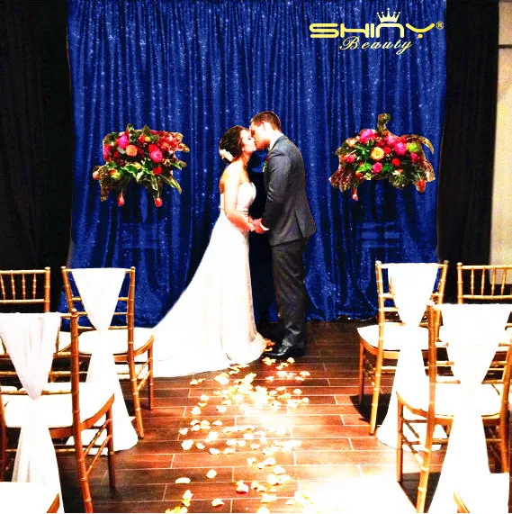 

Blue Sequin Backdrop Curtains Navy Blue Photo Booth Wedding Props Glitter Party Background Decorations-ay