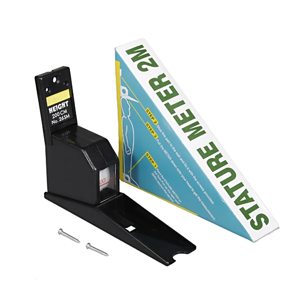 200cm preto wall mounted altura haste medidor