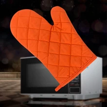 Утолщенная изоляция микроволновой печи анти-обжигающие высокотемпературные перчатки портативный хлопок кухня выпечки повара печь перчатки