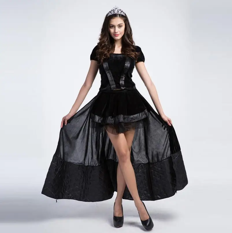 Черный костюм вампира женский косплей костюм моряка дикий карнавальный женский костюм на Хэллоуин для взрослых ведьмы маскарадное платье