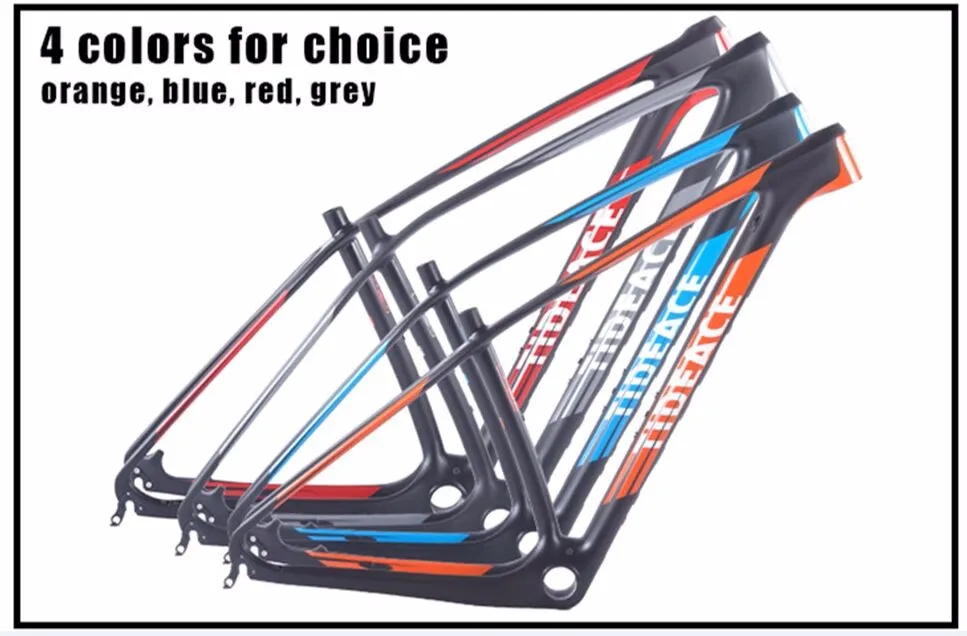 Perfect UD or black 29er carbon frame Chinese MTB carbon frame 29er 27.5 carbon mountain bike frame 650B disc carbon fiber frame 29 1
