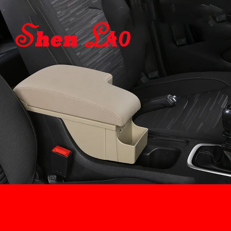 

Shenlao Armrest Box For Chevrolet Cruze Car Storage USB Organizer Leather Auto Cup Holder Car Accessories