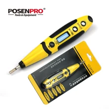 POSENPRO PMNTP01 Бесконтактный тестовый карандаш 12-250 В детектор напряжения Многофункциональный дисплей тест er