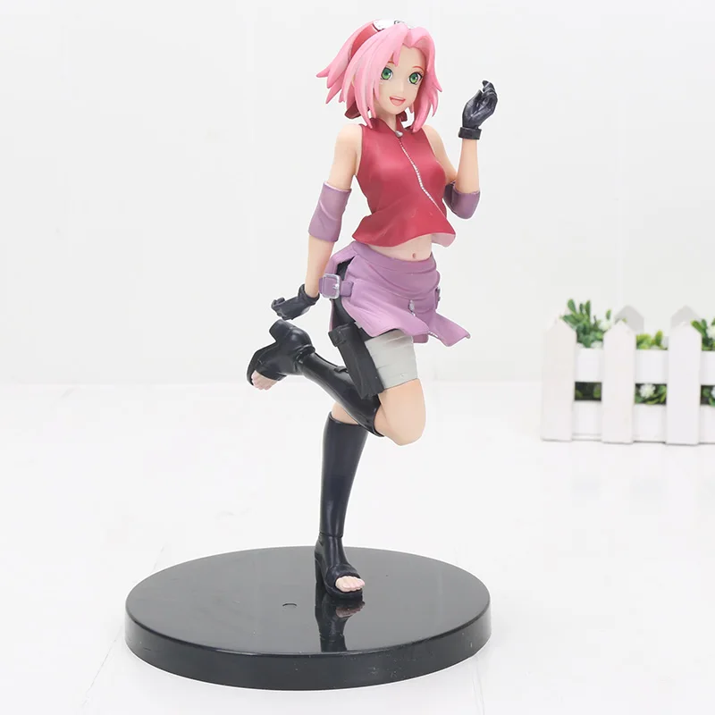 Naruto Gals рисунок Tsunade Sakura Haruno Hyuuga Hinata ПВХ Фигурки Коллекция Рождественская игрушка подарок 19-20 см