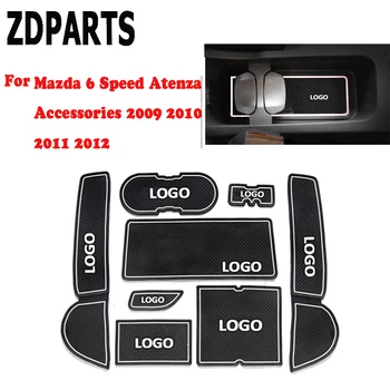 

ZDPARTS 1set Car Cup Mat Pad Covers For Mazda 6 Speed Atenza Accessories 2009 2010 2011 2012