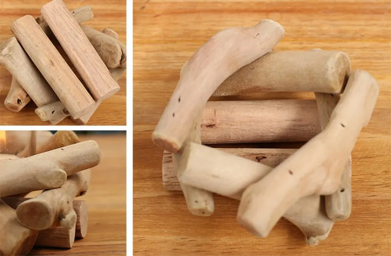 Новинка подсвечник Driftwood украшения подарки ручной работы деревянные подсвечники