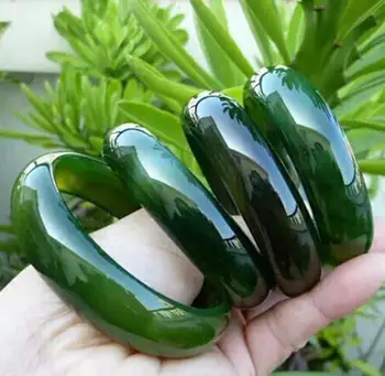 

Free Shipping Green and Natural Brazil Agate BraceletJewelry Gift Jade Bangle For Women