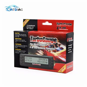 

NEW Arrival Turbogauge IV 4-in-1 Vehicle Computer OBDII/EOBD car trip computer / Digital Gauges/ scan gauge/ car scan tool