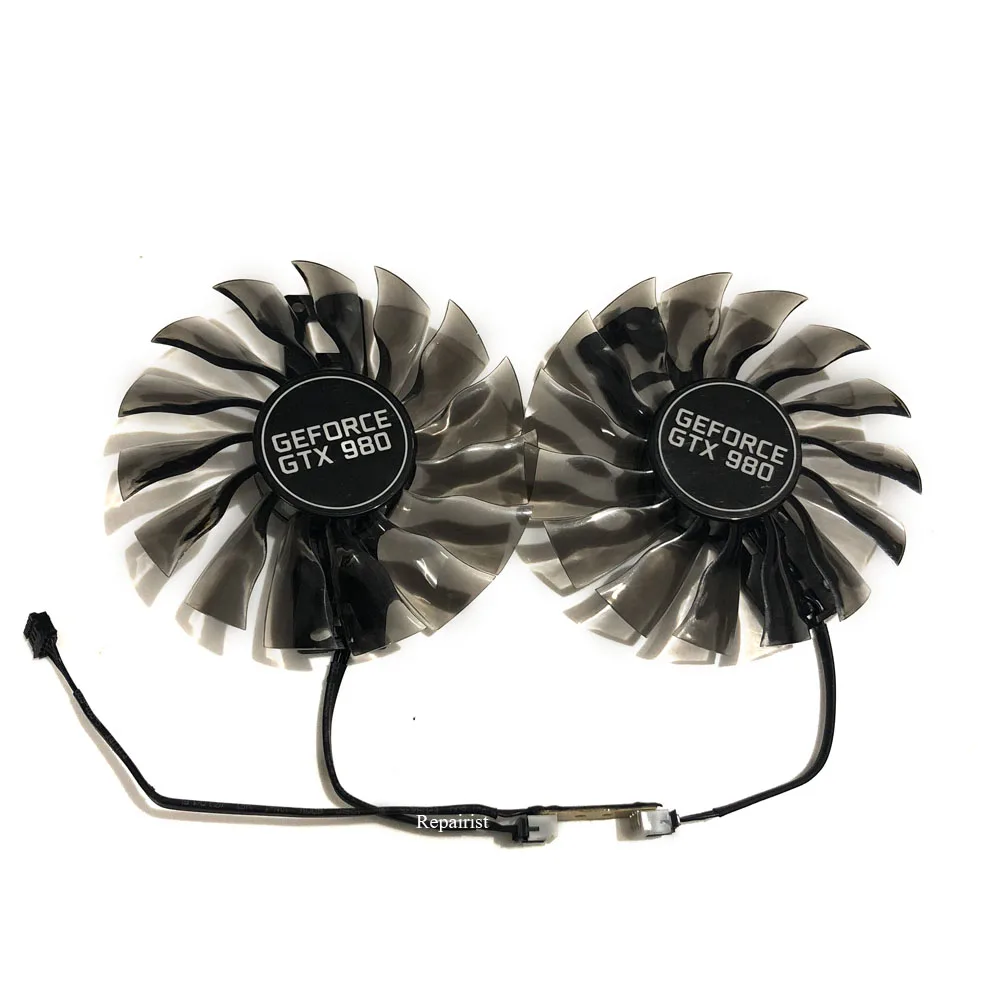 2 pçs/set 95mm GAA8S2H GTX 980 GTX1080 GTX1070 Alternativa GPU VGA Cooler Fan Para Palit GTX980 Termos Gráficos VGA Placa de Substituição